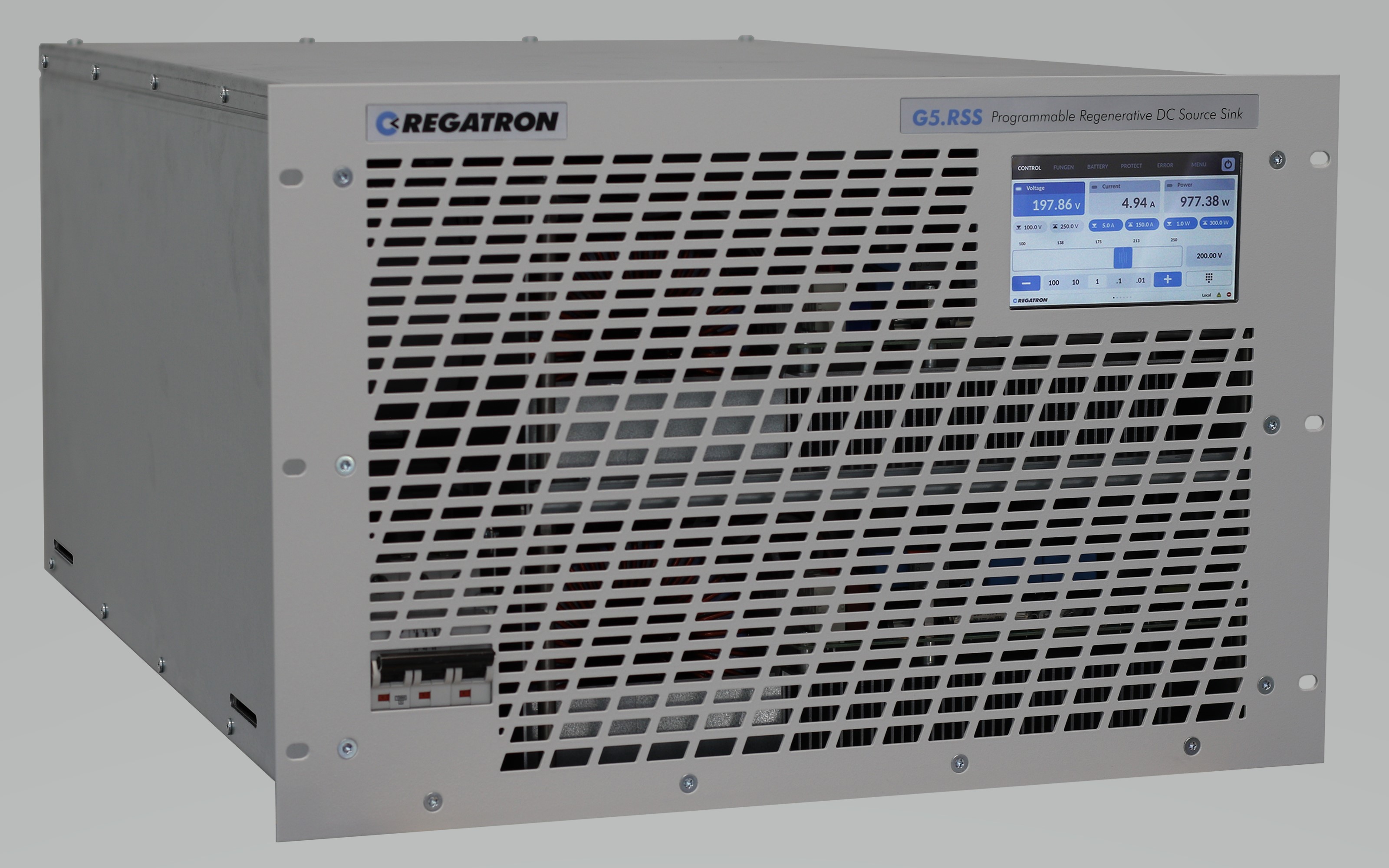 3.- REGATRON Serie G5.DT. Sistema de Ensayo de Tracción de Vehículo Eléctrico
