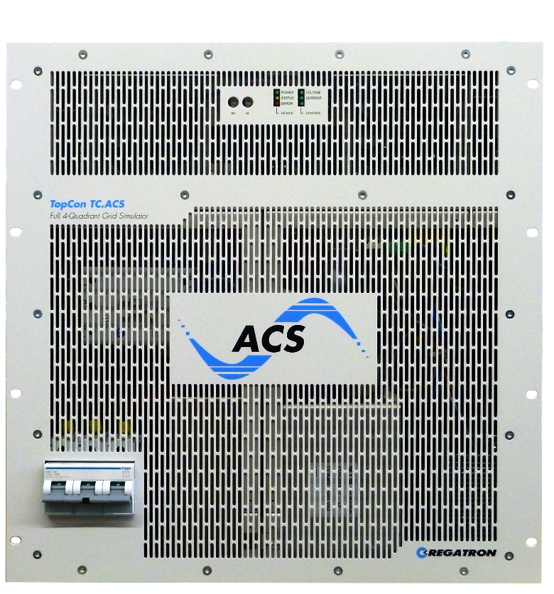 3.- REGATRON Serie TopCon TC.ACS. Fuentes de Potencia Programables de CA & CC, de 4 Cuadrantes, Regenerativas. Simulador de Red